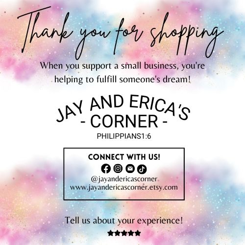 Thank you for shopping card